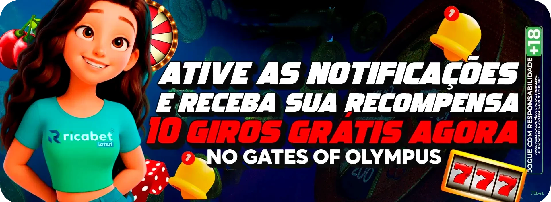 Imagem promocional do cassino online da 73bet mostrando jogos ao vivo